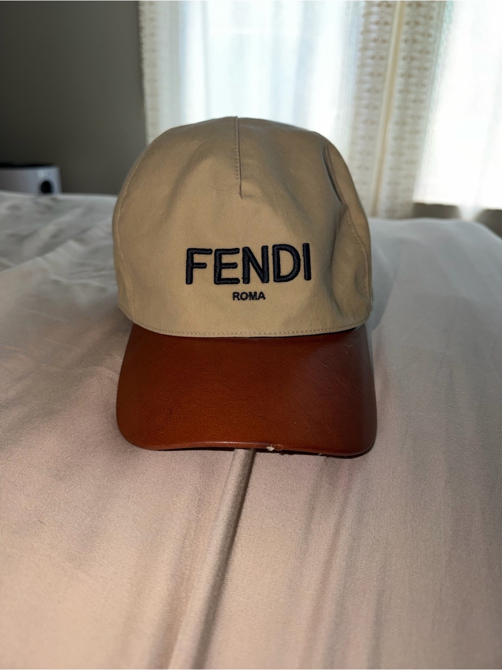 Fendi Reversible Monogram & Beige Cap - Brown/Tan - Picture 7 of 11